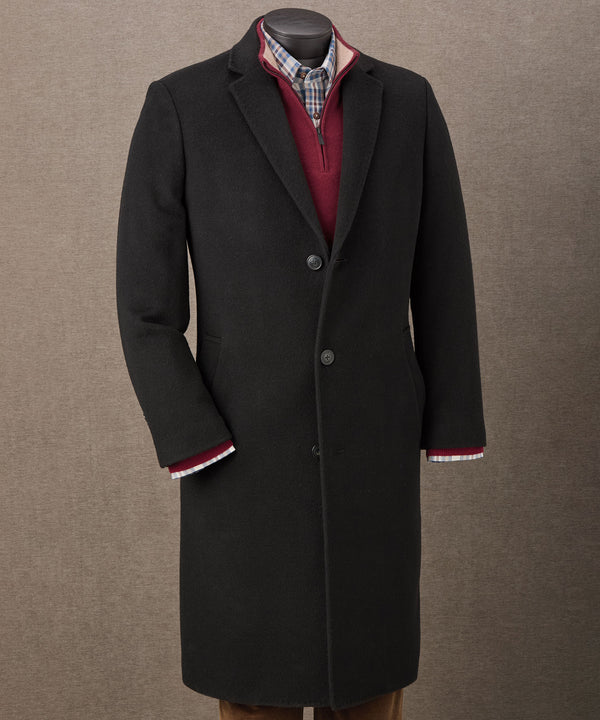 Hart Schaffner Marx Men's Big & Tall Cashmere Top Coat | Westport