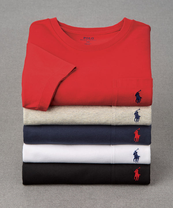 Polo Ralph Lauren Big & Tall Solid Pocket Crewneck T-Shirt
