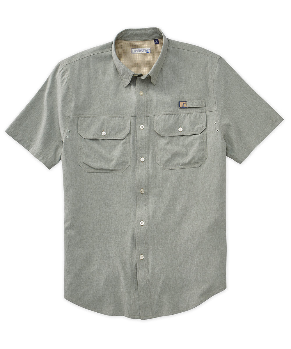 Westport Lifestyle Short Sleeve Saugatuck Fishing Shirt, Men's Big & Tall