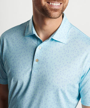 Peter Millar Short Sleeve Worth A Shot Print Polo Knit Shirt