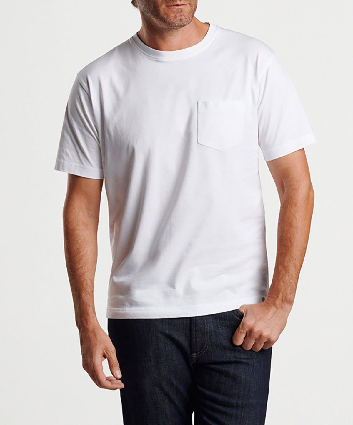 Peter Millar Short Sleeve Seaside Pocket T-Shirt, Men's Big & Tall