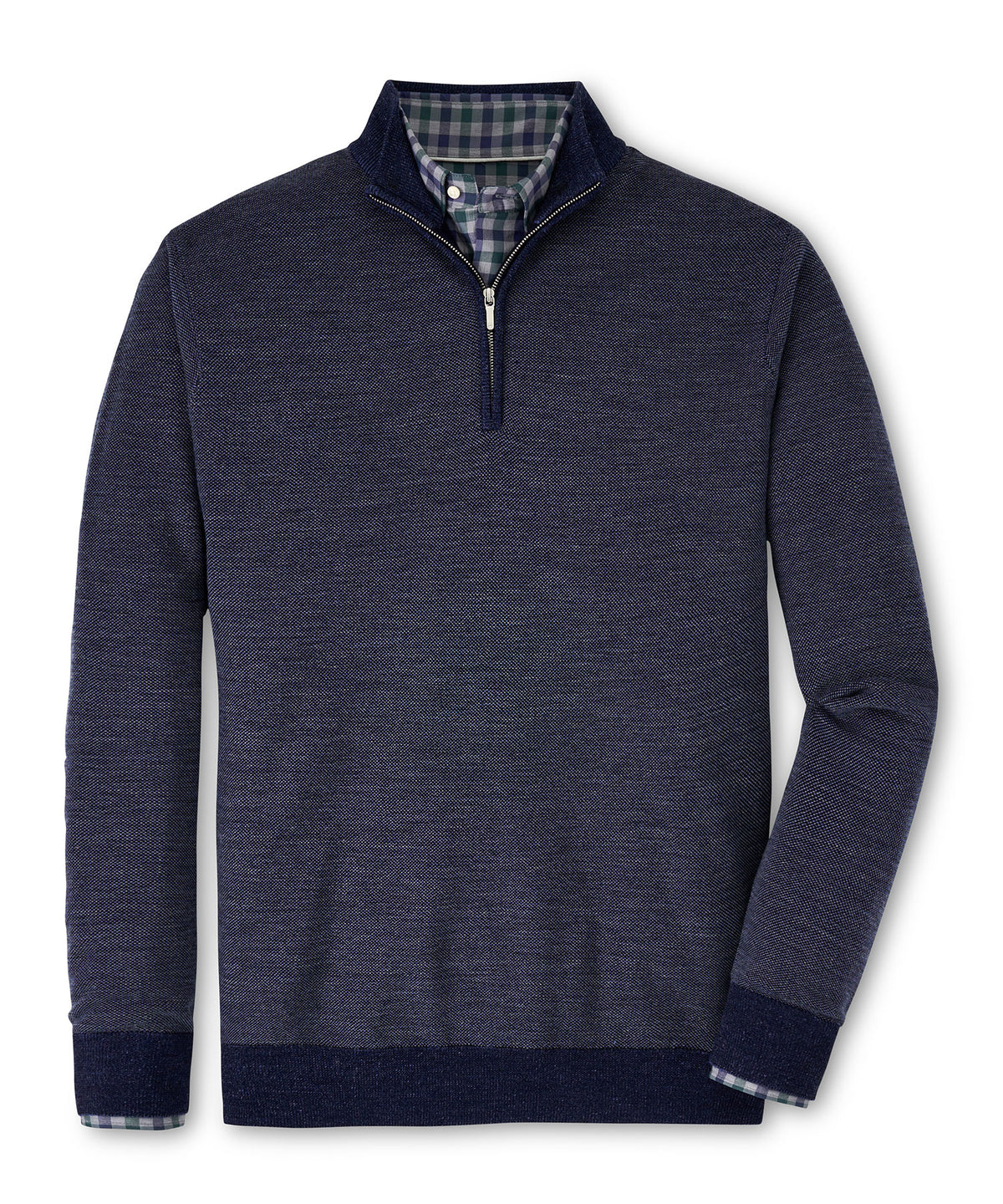 Peter Millar Breaker Birdseye Quarter-Zip Sweater, Big & Tall