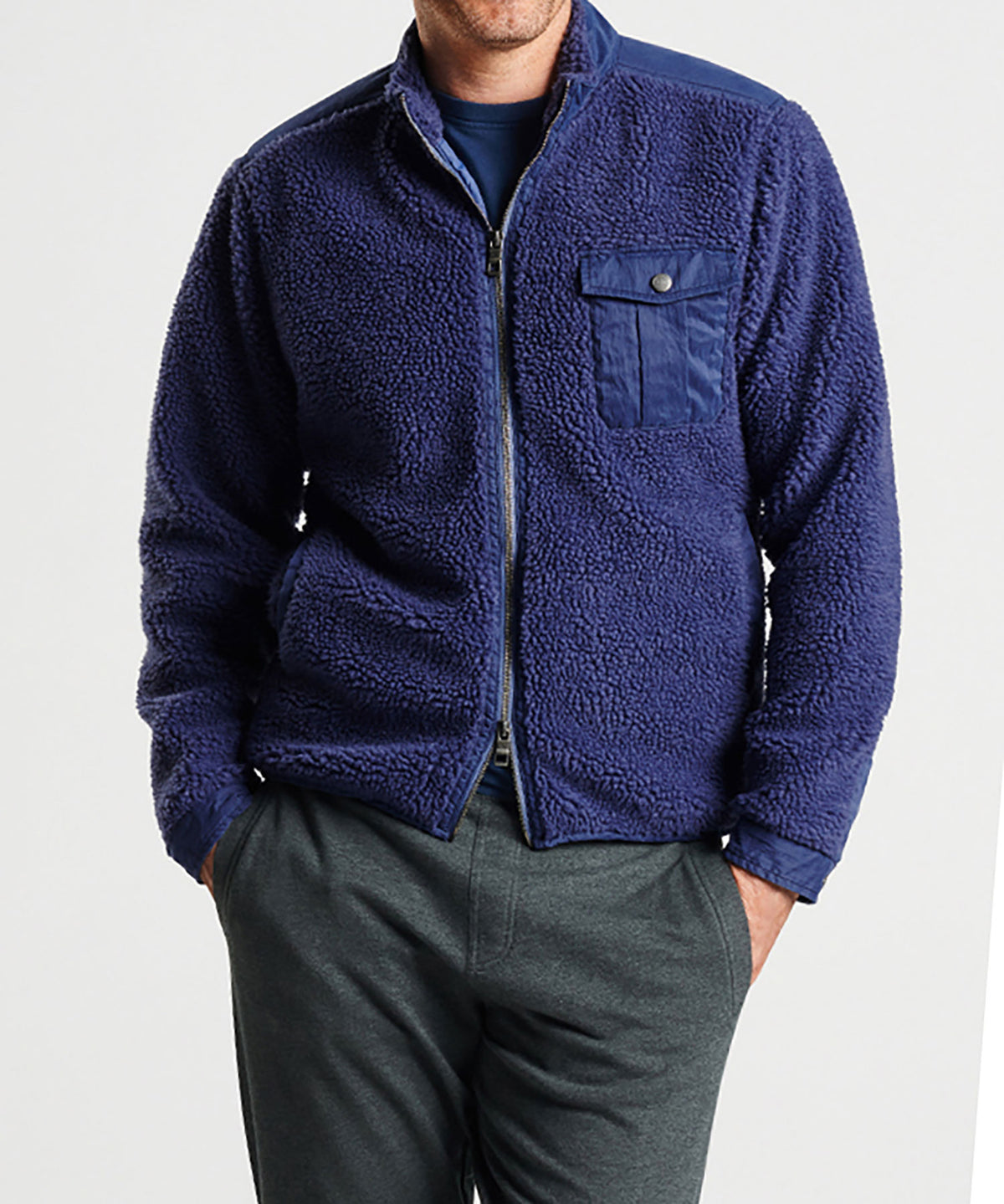 Peter Millar Pile Fleece Jacket, Men's Big & Tall