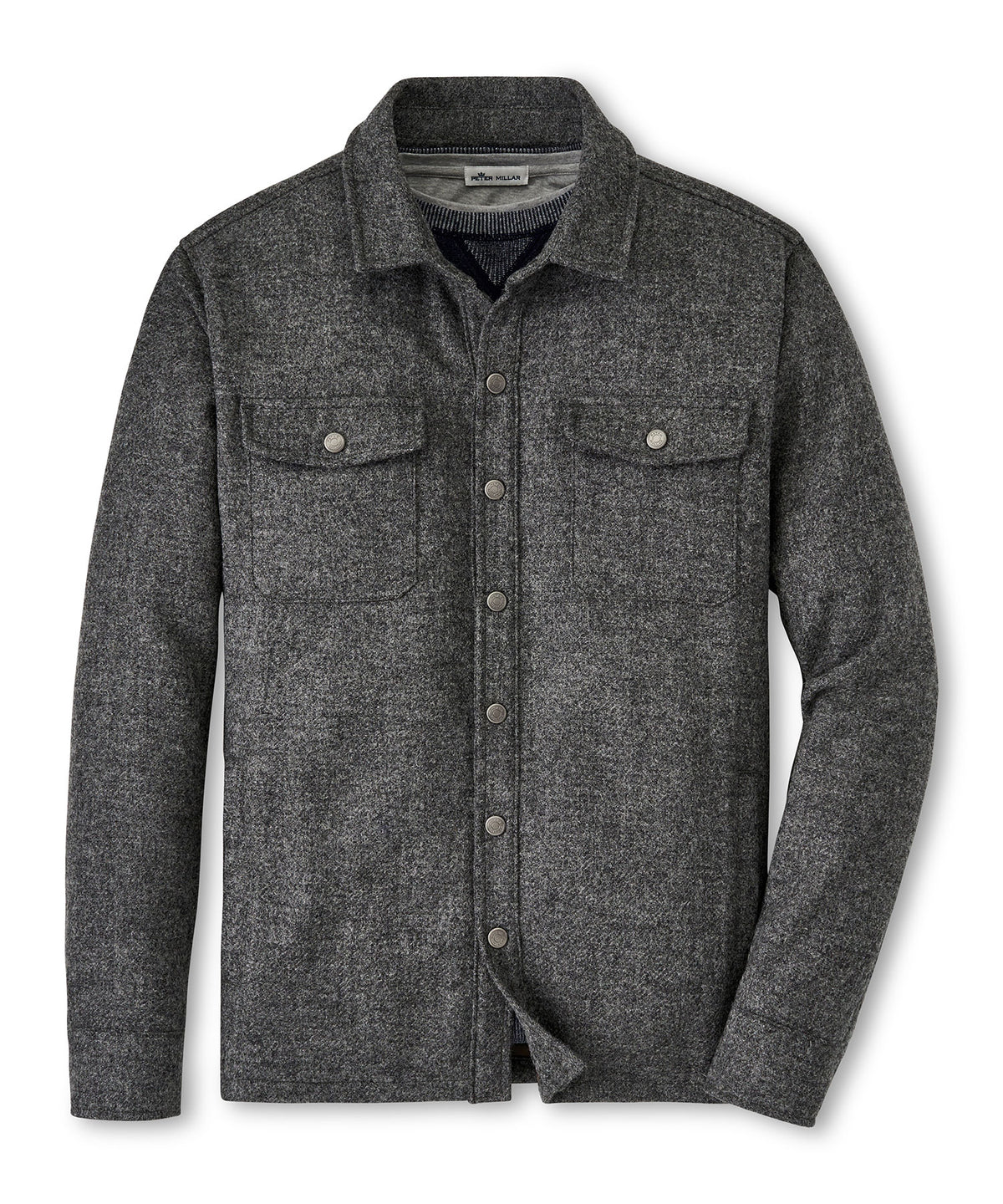Peter Millar Yorkshire Wool Shirt Jacket, Big & Tall