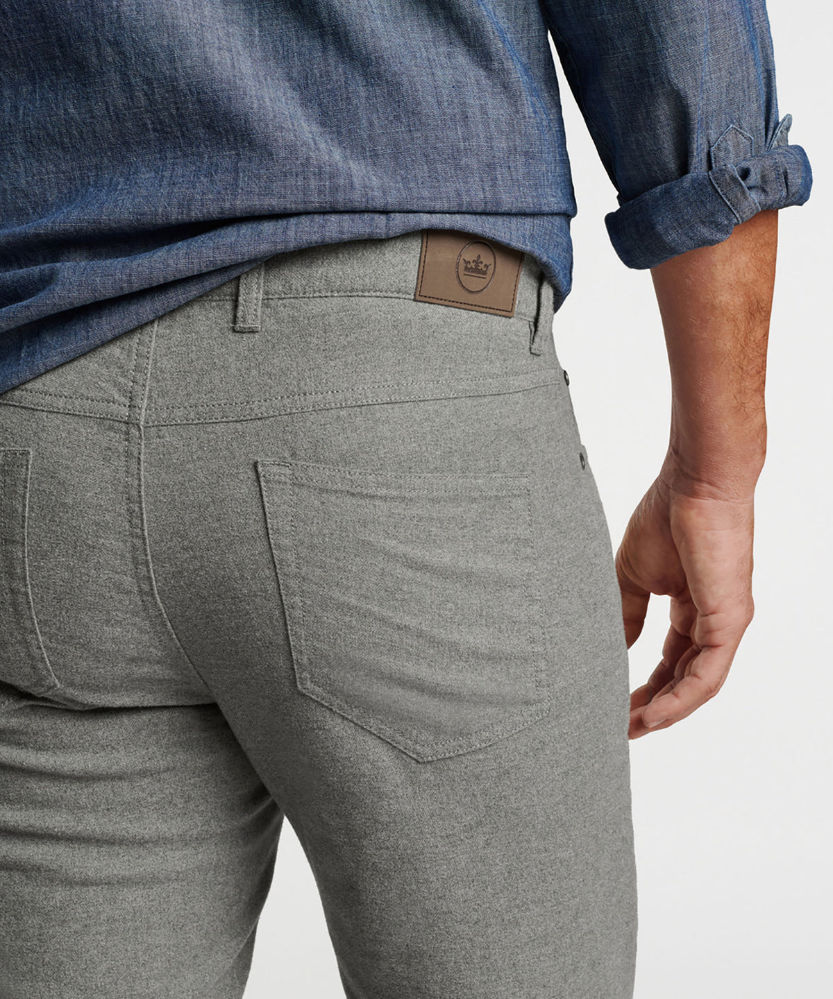 Peter Millar Mountainside Flannel 5 Pocket Pant, Men's Big & Tall