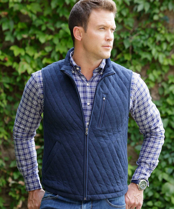 Westport Lifestyle Full Zip Quilted Knit Vest Westport Big & Tall