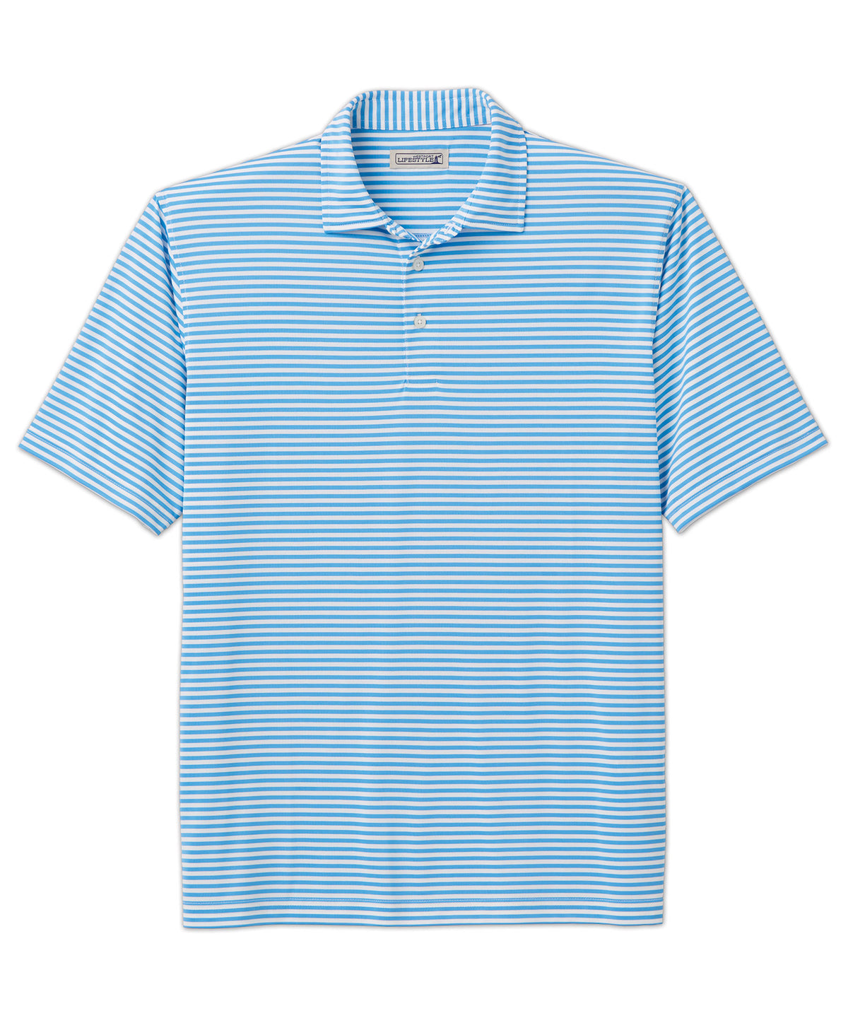 Westport Lifestyle Short Sleeve Performance Stripe Polo Shirt, Men's Big & Tall