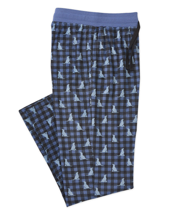Westport Black Retriever Plaid Lounge Pant Westport Big & Tall