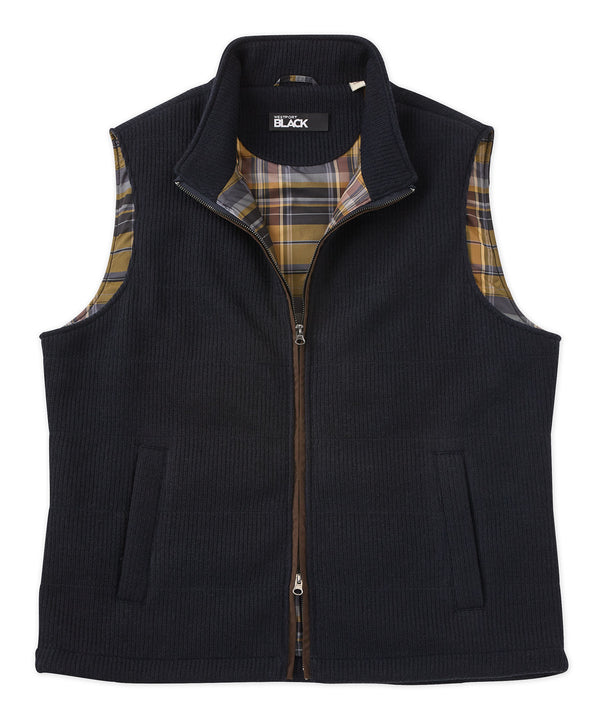 Westport Black Knit Quilted Vest Westport Big & Tall