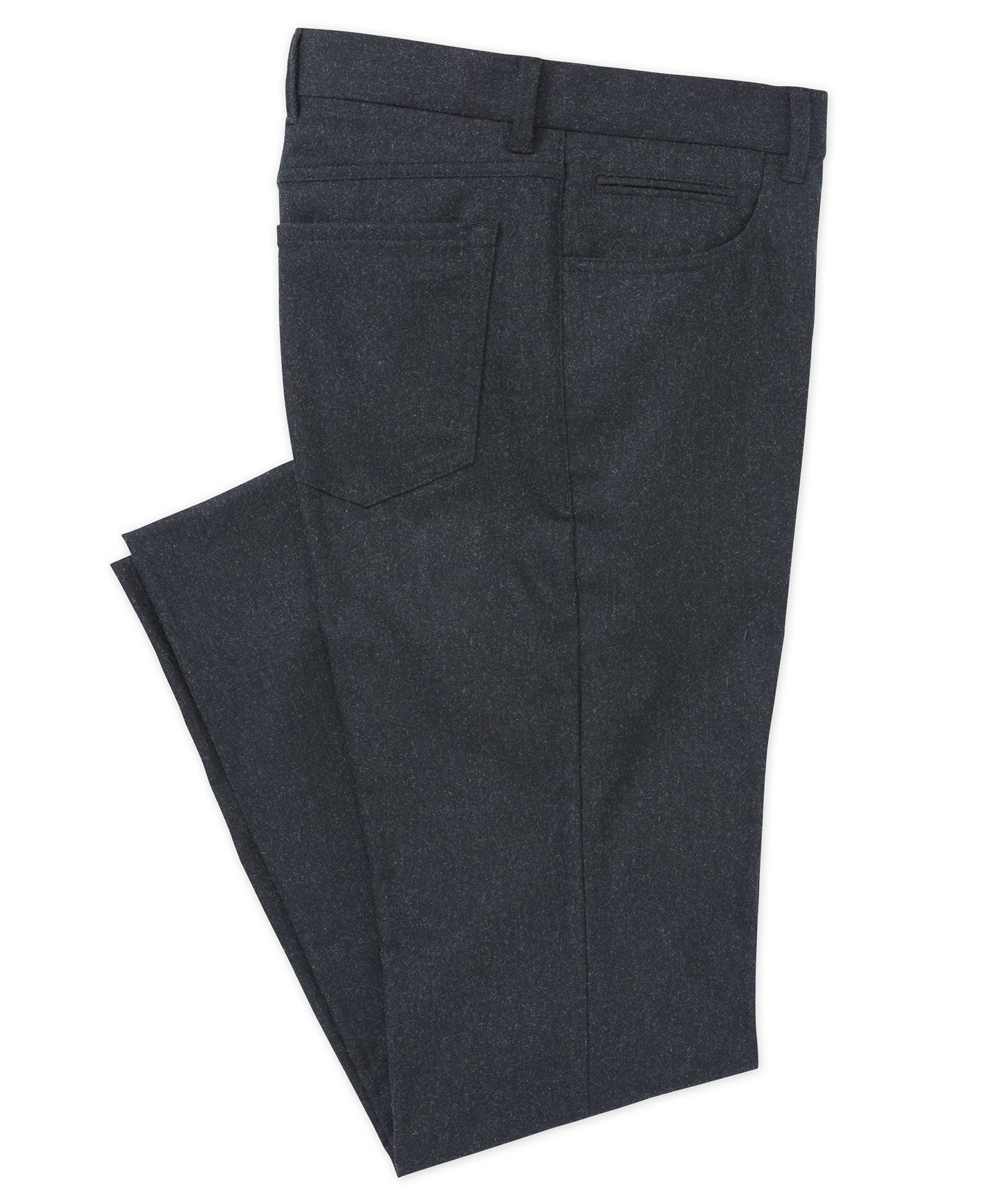 Westport Black Micro Donegal 5-Pocket Pant, Men's Big & Tall