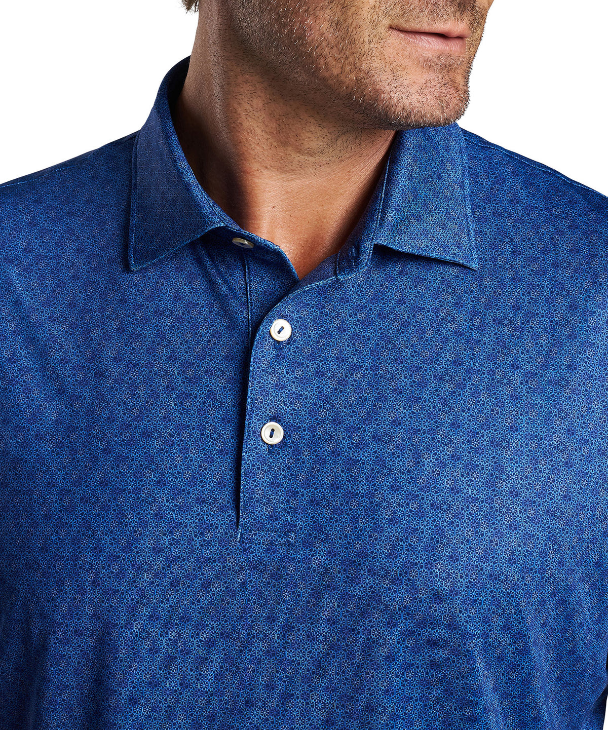 Peter Millar Short Sleeve Citrus Print Polo Knit Shirt, Big & Tall