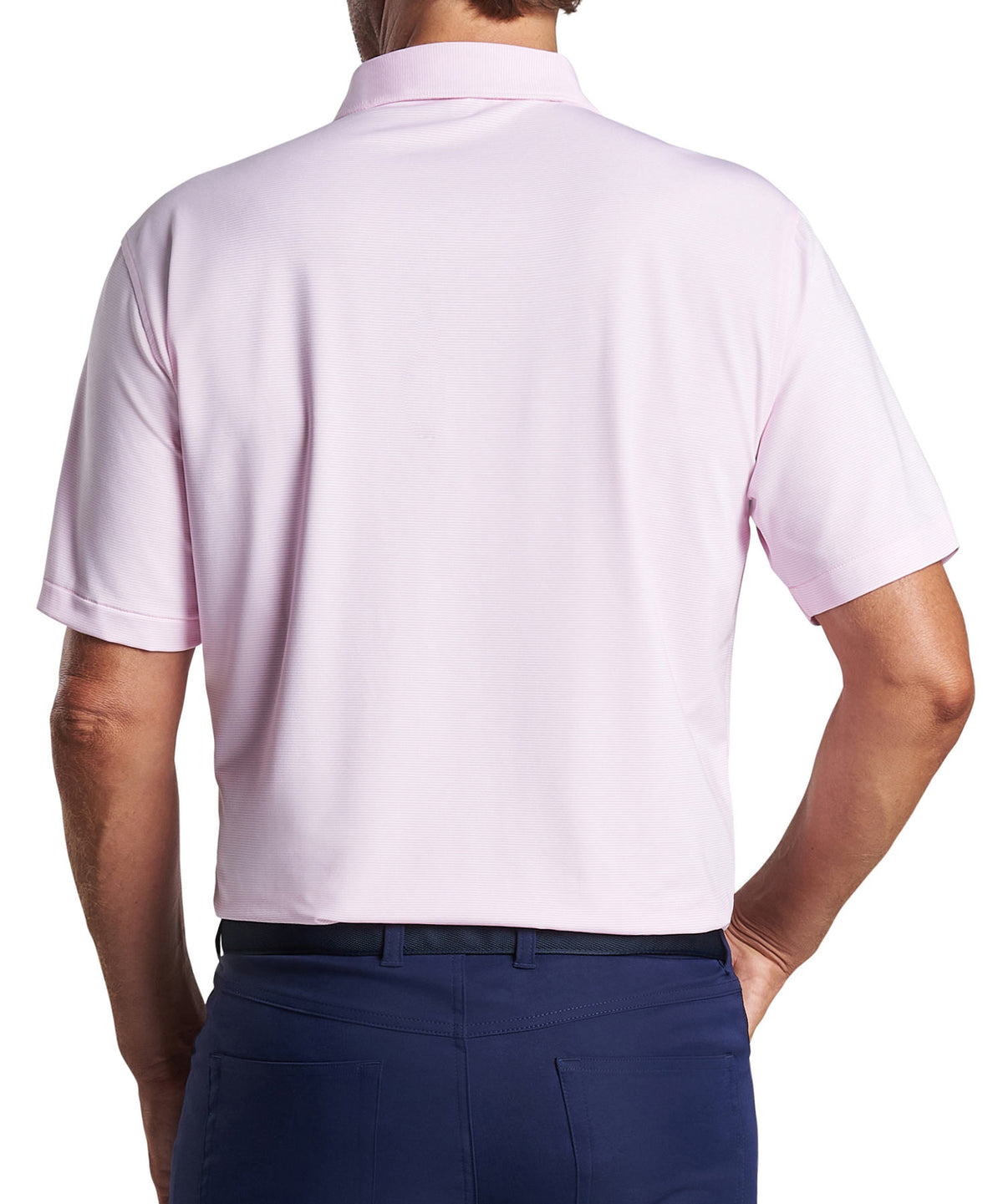 Peter Millar Short Sleeve Jubilee Stripe Polo Knit Shirt, Big & Tall