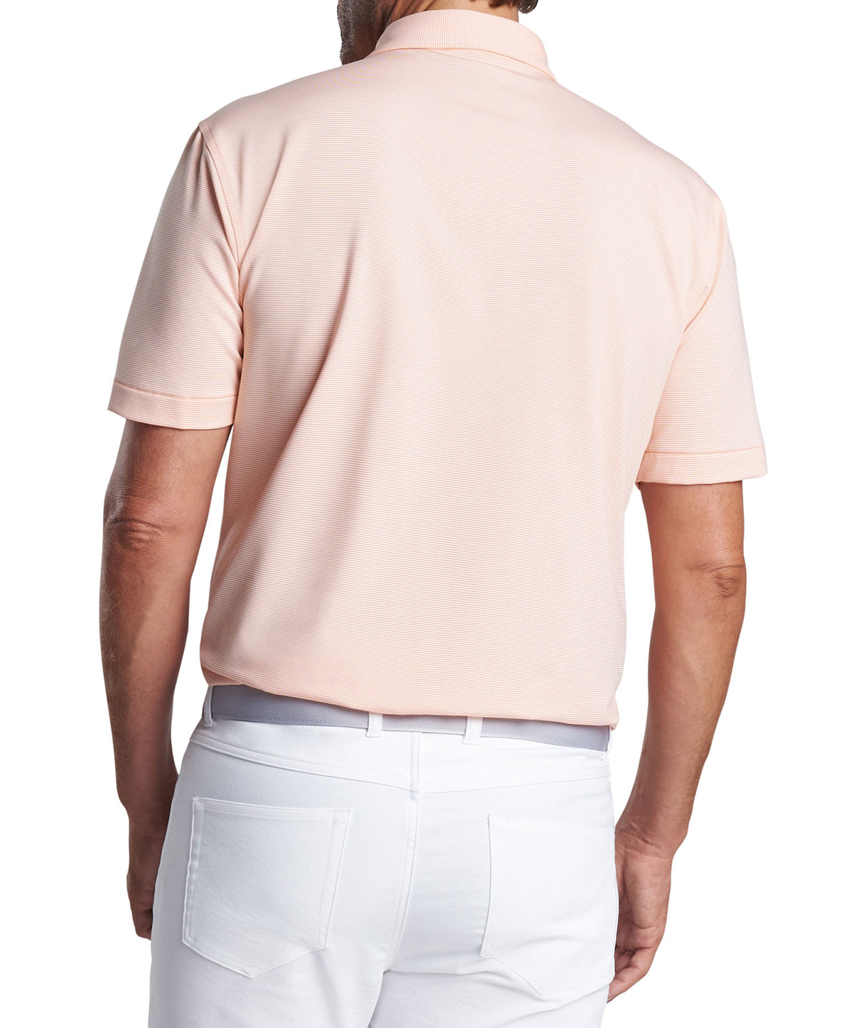Peter Millar Short Sleeve Jubilee Stripe Polo Knit Shirt, Men's Big & Tall