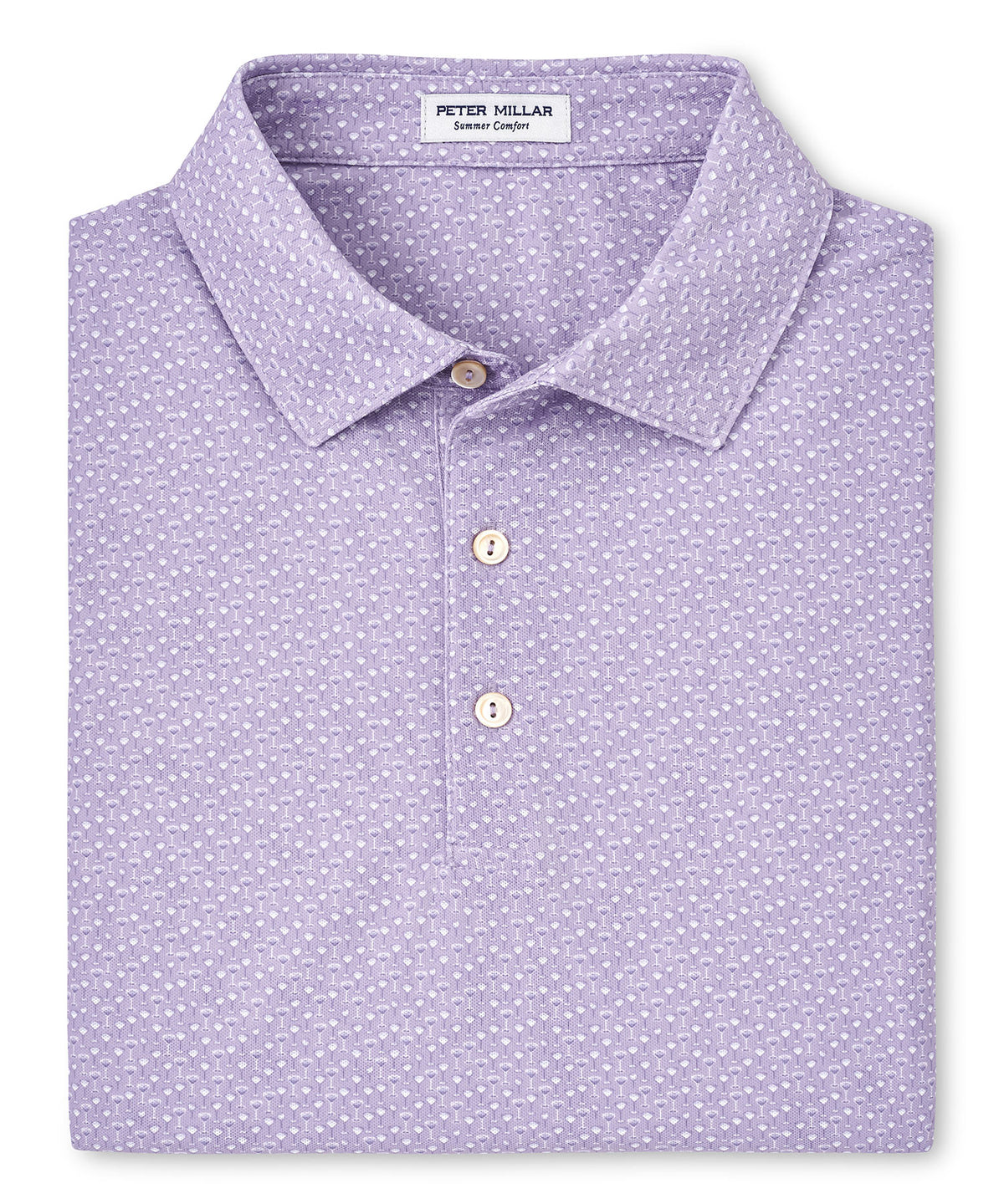 Peter Millar Short Sleeve Tee It High Print Polo Knit Shirt, Big & Tall