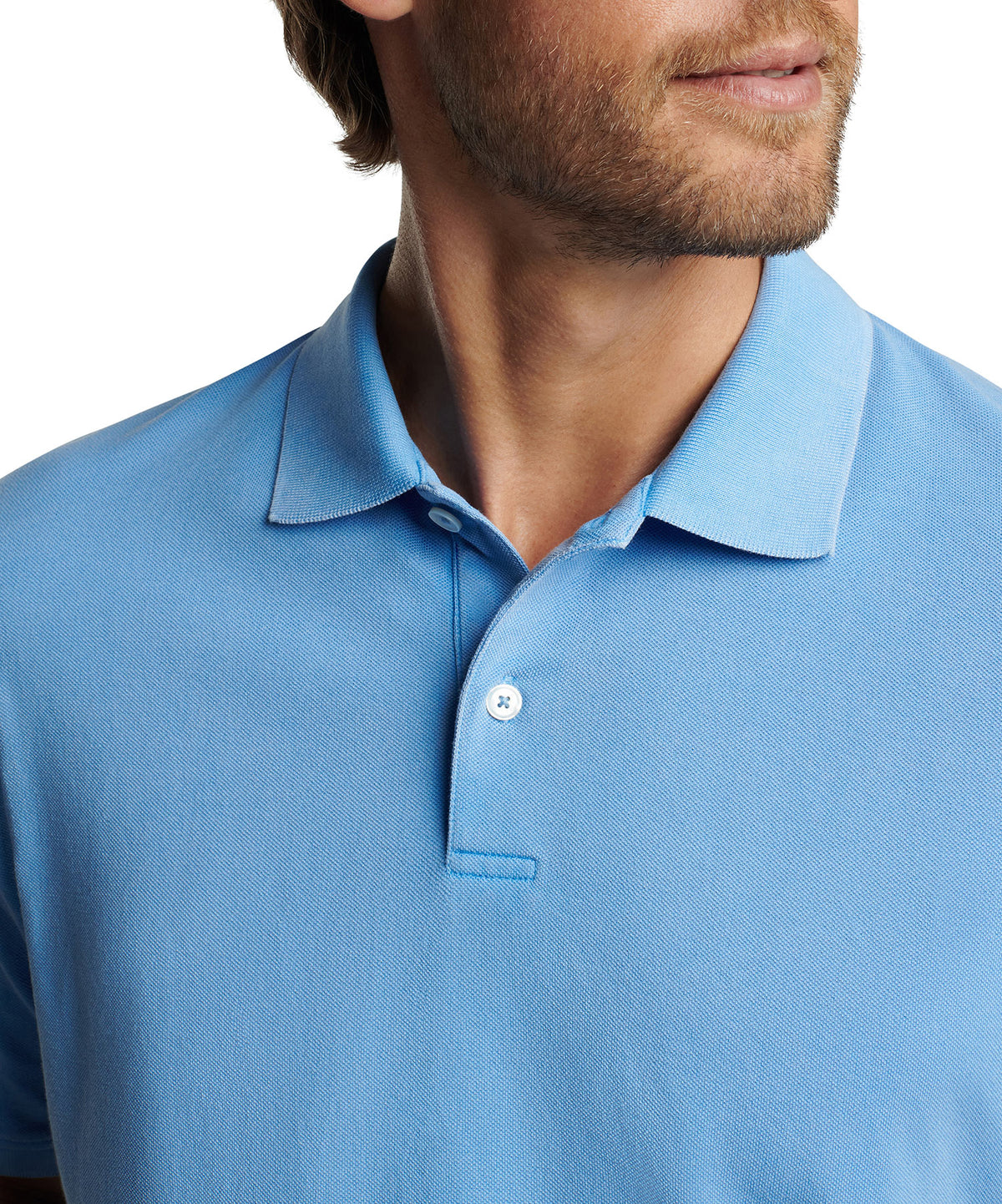 Peter Millar Short Sleeve Sunrise Pique Polo Knit Shirt, Men's Big & Tall