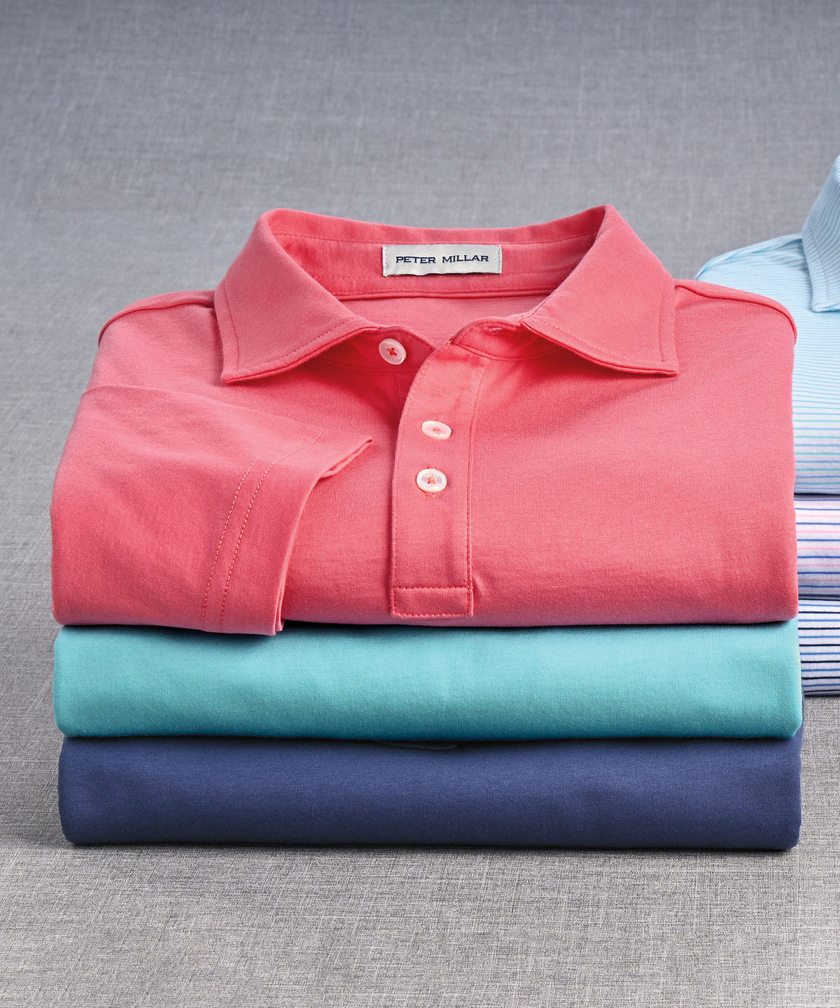 Peter Millar Short Sleeve Pilot Mill Polo Knit Shirt, Big & Tall