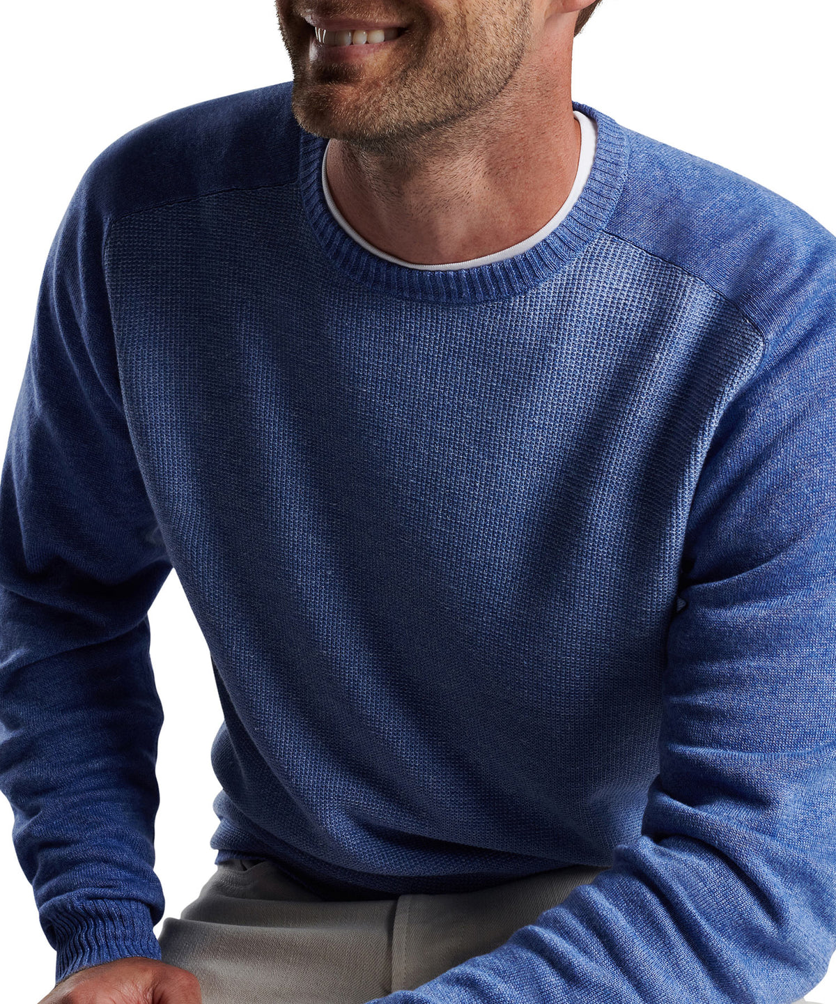 Peter Millar Stafford Crew Neck Sweater, Men's Big & Tall