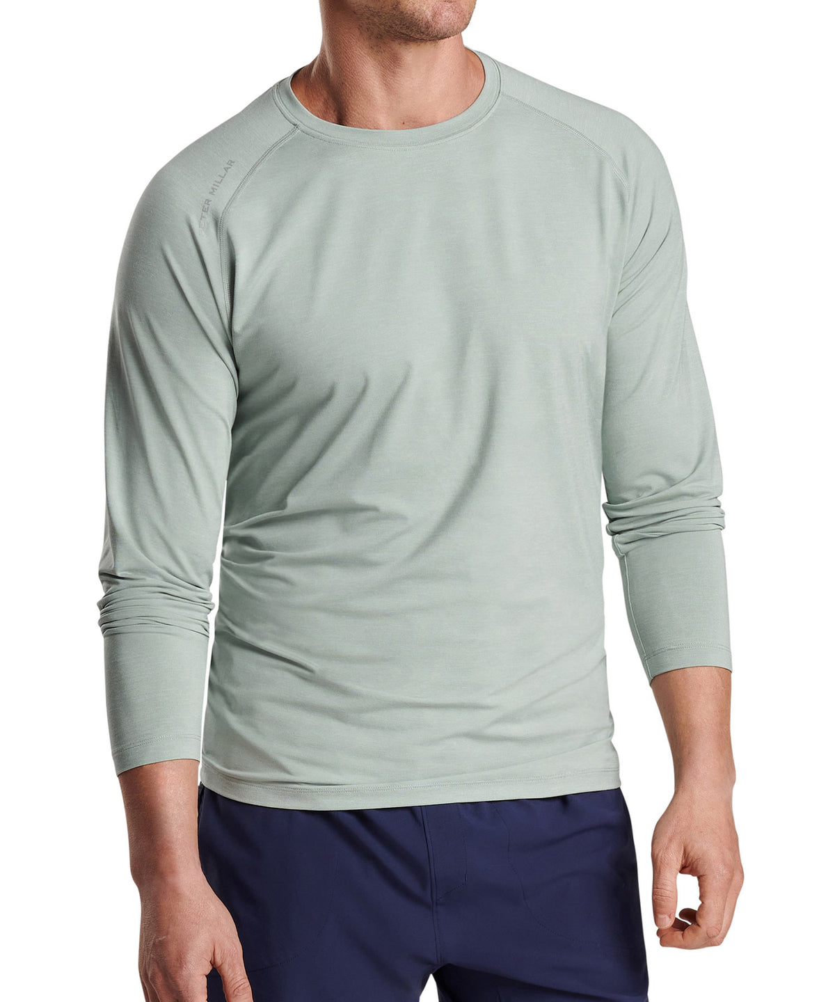Peter Millar Long Sleeve Aurora Stretch Performance T-Shirt, Men's Big & Tall