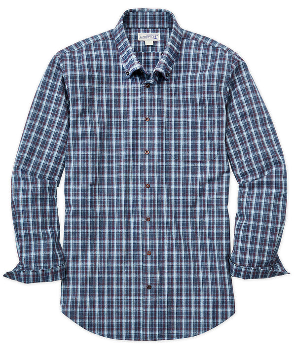 Westport Lifestyle Long Sleeve Plaid Shirt Westport Big & Tall