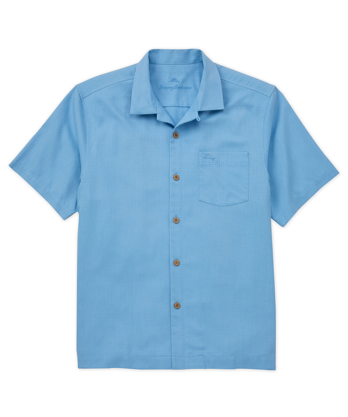 Tommy Bahama Short Sleeve Coastal Breeze Check Camp Shirt, Big & Tall