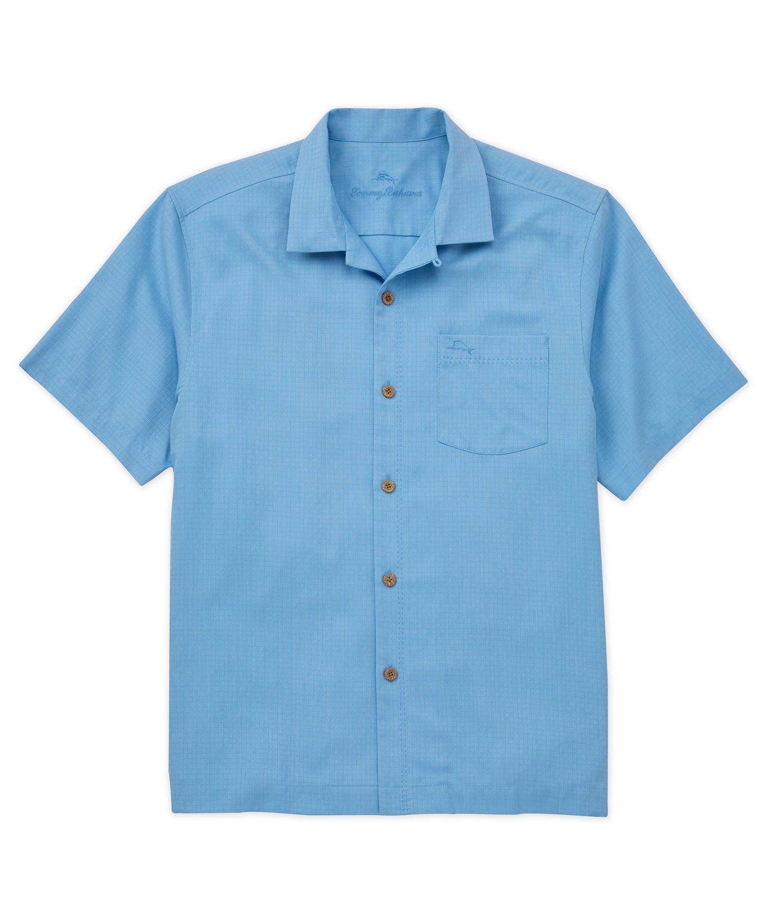Tommy Bahama Short Sleeve Coastal Breeze Check Camp Shirt, Men's Big & Tall