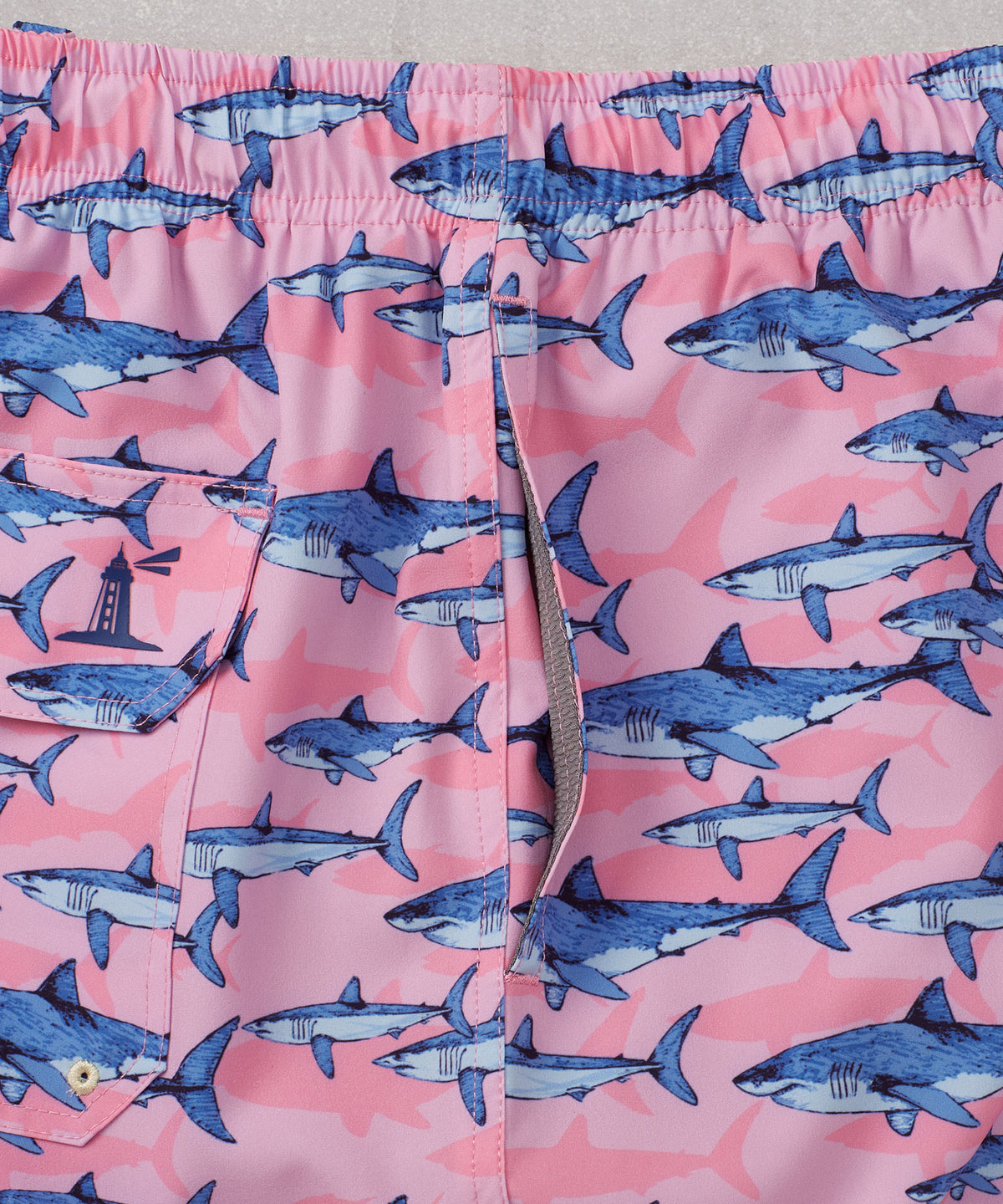 Westport Lifestyle Compo Shark Print Stretch Swim Trunk, Big & Tall