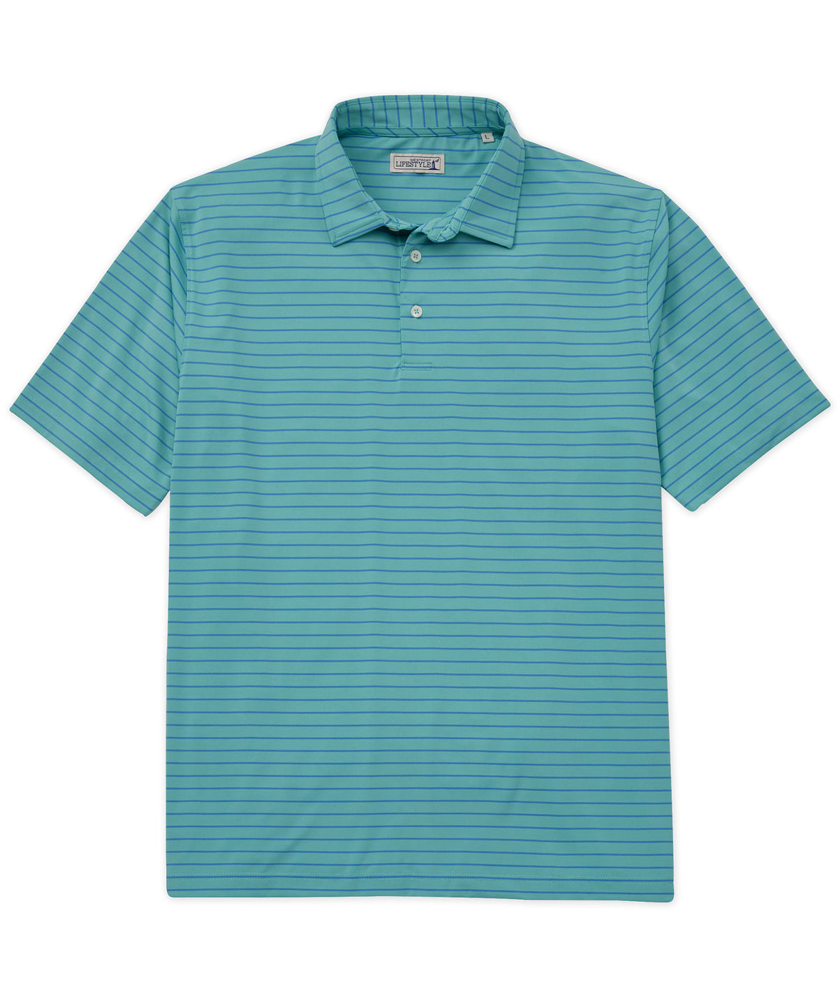 Westport Lifestyle Short Sleeve Stripe Polo Knit Shirt, Men's Big & Tall