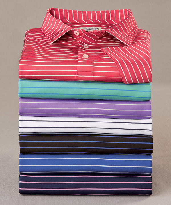 Westport Lifestyle Big & Tall Stripe Polo Knit Shirt | Westport