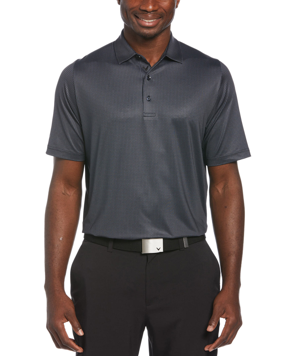 Callaway Short Sleeve Foulard Print Polo Knit Shirt, Men's Big & Tall