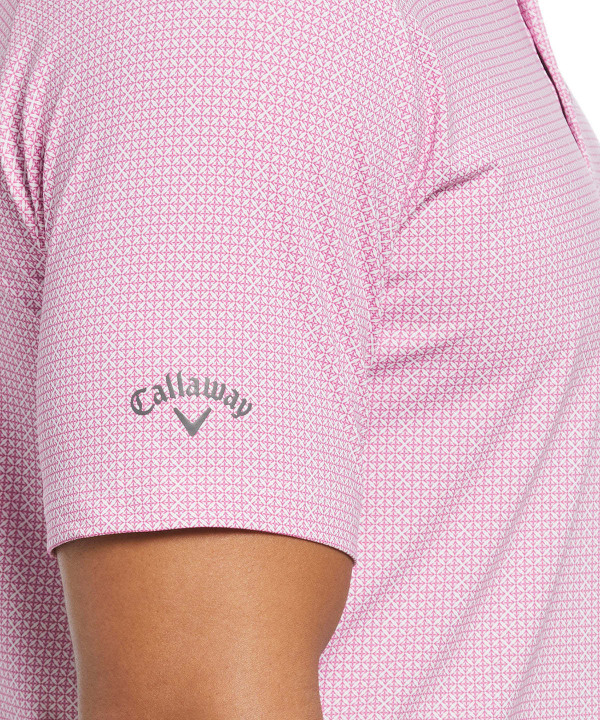 Callaway Short Sleeve Foulard Print Polo Knit Shirt, Men's Big & Tall