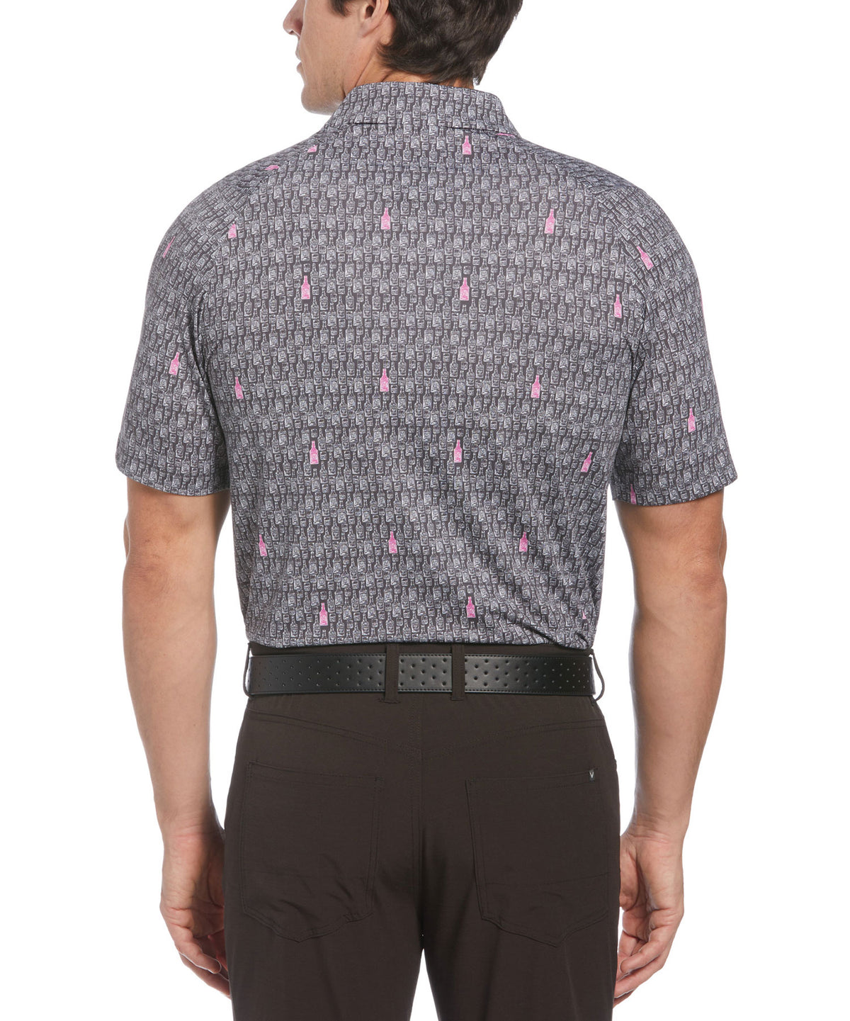 Callaway Short Sleeve Scotch Print Polo Knit Shirt, Men's Big & Tall