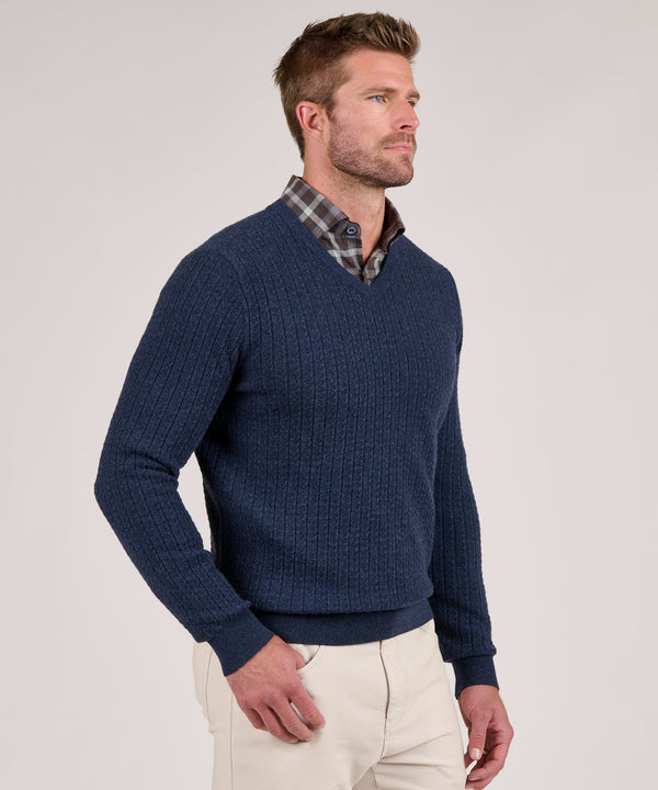Men's Black V Neck Sweater set Available in Mens Big And Tall Sweaters Sizes main image 0