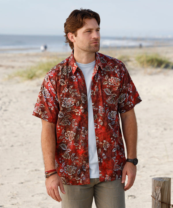 Big & Tall Sea Glass Camp Shirt