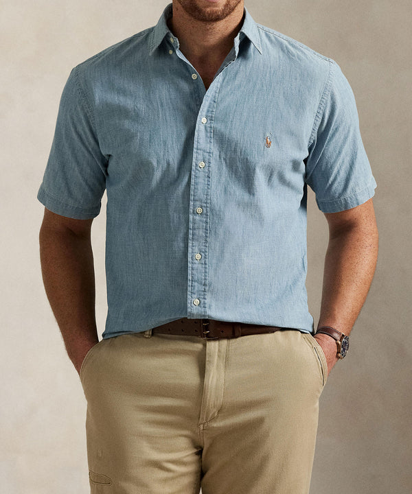 Big Tall Polo Ralph Lauren Short Sleeve Chambray Shirt