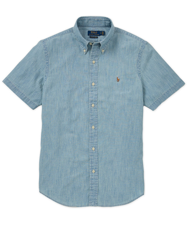 新品 24SS POLO RALPH LAUREN CHAMBRAY BD Polo Ralph Lauren Big Boys Long-Sleeve Chambray Shirt