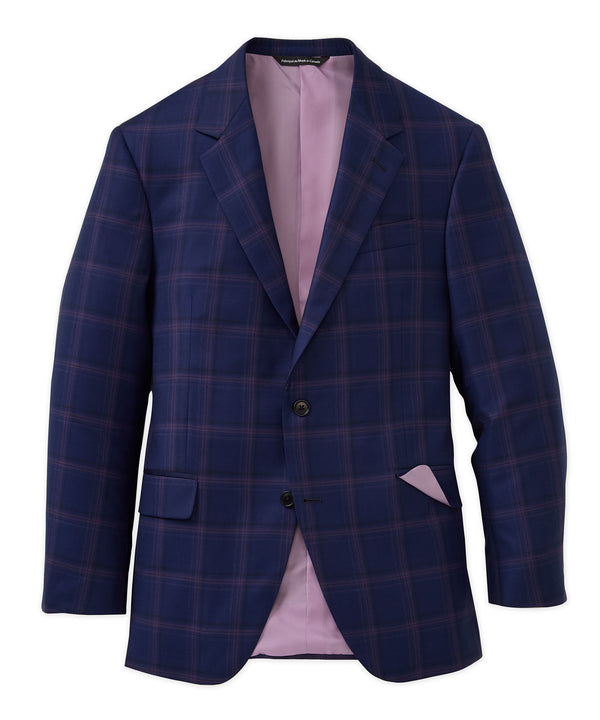 Big & Tall Coppley 100% Wool 2-Button Windowpane Sport Coat | Westport ...