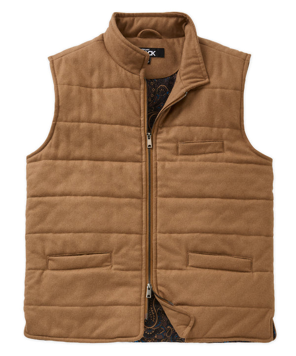 Westport Black Big & Tall Wool Blend Commuter Vest | Westport Big