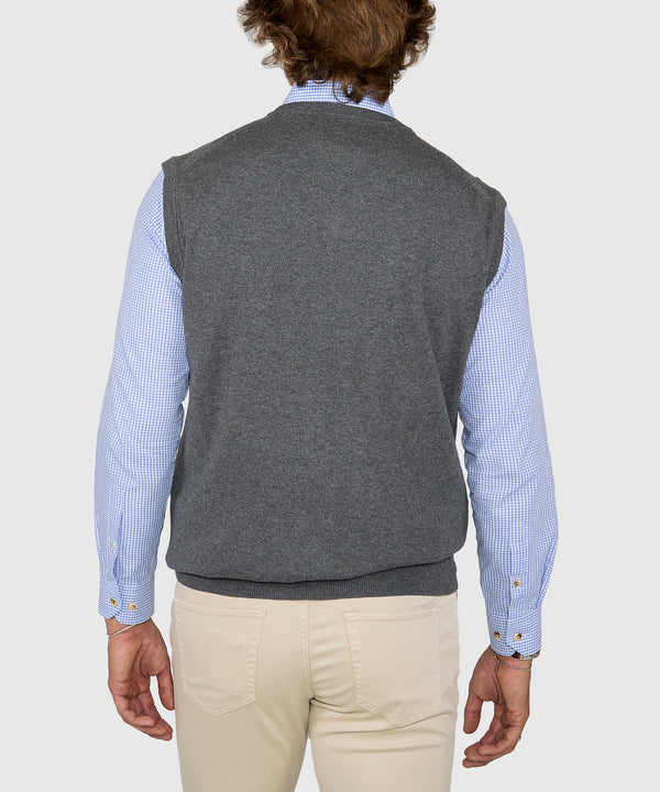 Westport Lifestyle Big & Tall Cotton Cashmere V-Neck Vest
