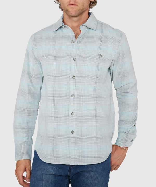 Tommy Bahama Men's Coastline Cord Heather Bay Sport Shirt - Raincloud Heather main image 1