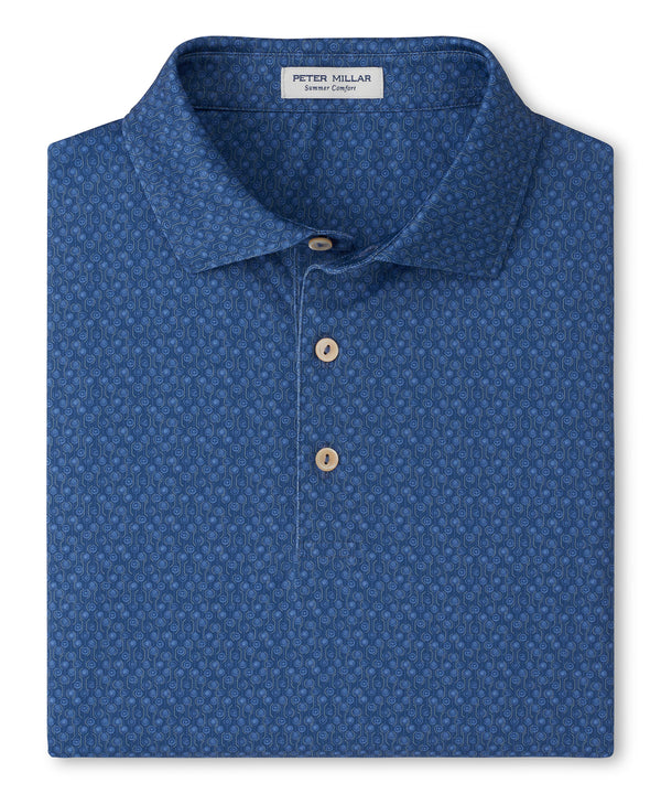 Peter Millar Big & Tall Pole Position Print Short Sleeve