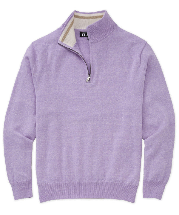 Westport Black Big & Tall Kingston Quarter-Zip Pullover | Westport