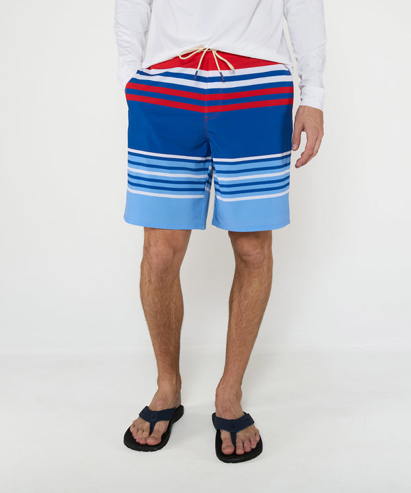 Westport Lifestyle Big & Tall Saybrook Half Elastic Captain Stripe