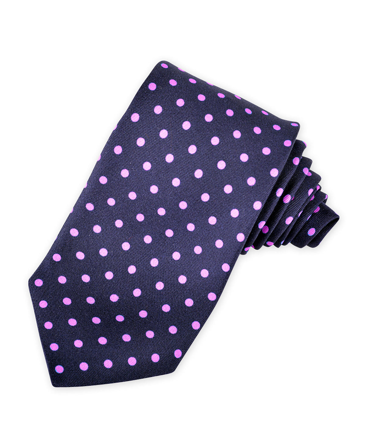 Westport Black Italian Silk Dot Tie, Men's Big & Tall