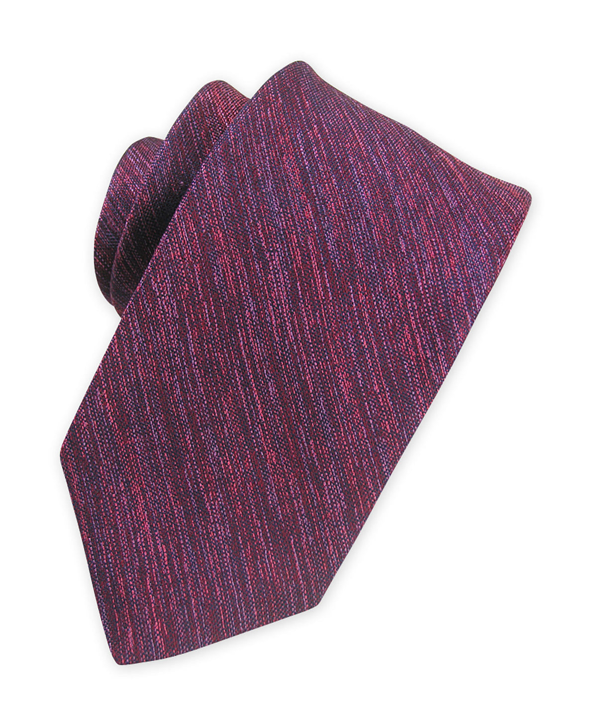 Westport Black Solid Woven Melange Tie, Men's Big & Tall