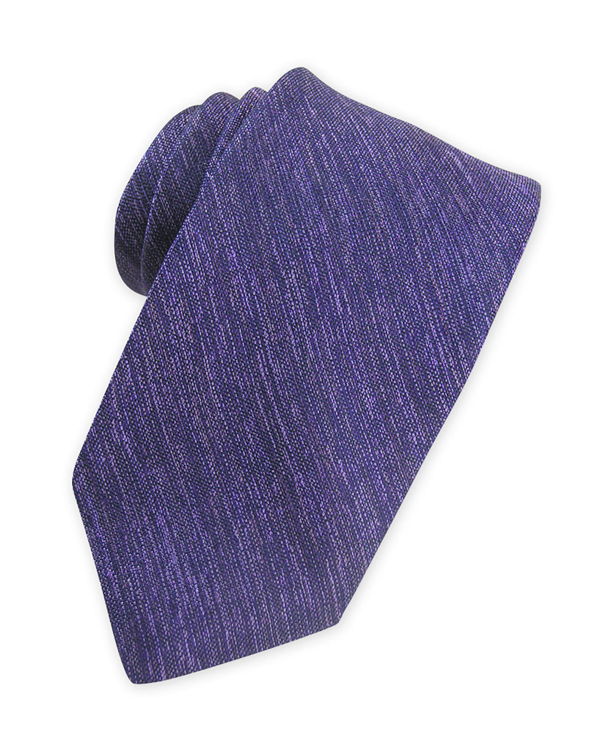 Westport Black Solid Woven Melange Tie, Men's Big & Tall