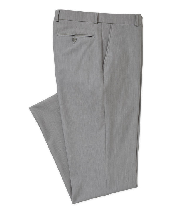 Big & Tall Westport Black Flat Front Stretch Gabardine Pant