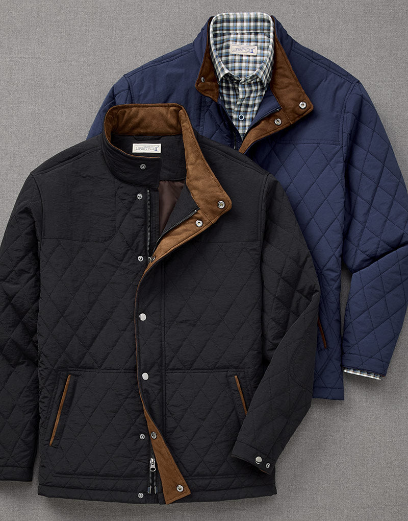 Westport Lifestyle Highland Quilted Shooter Jacket, Men's Big & Tall