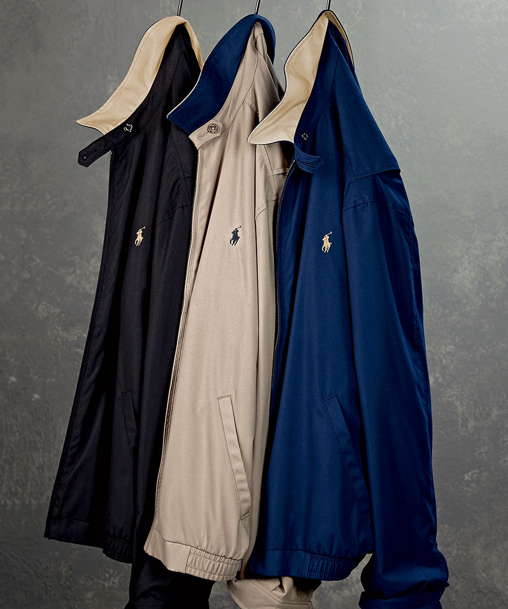 Polo Ralph Lauren Microfiber Full-Zip Waist-Length Jacket, Big & Tall