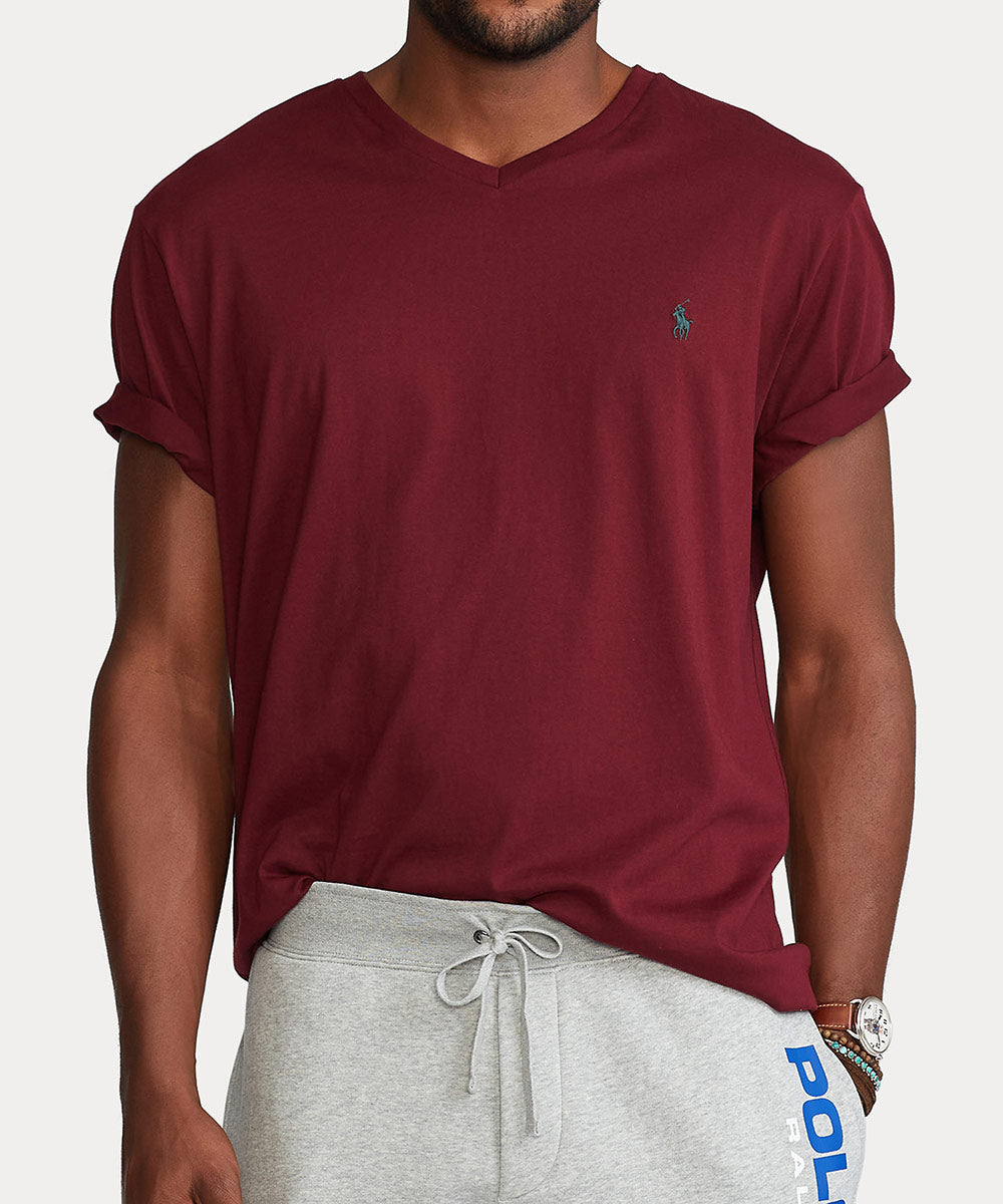 Polo Ralph Lauren Short Sleeve V-Neck Tee Shirt, Men's Big & Tall