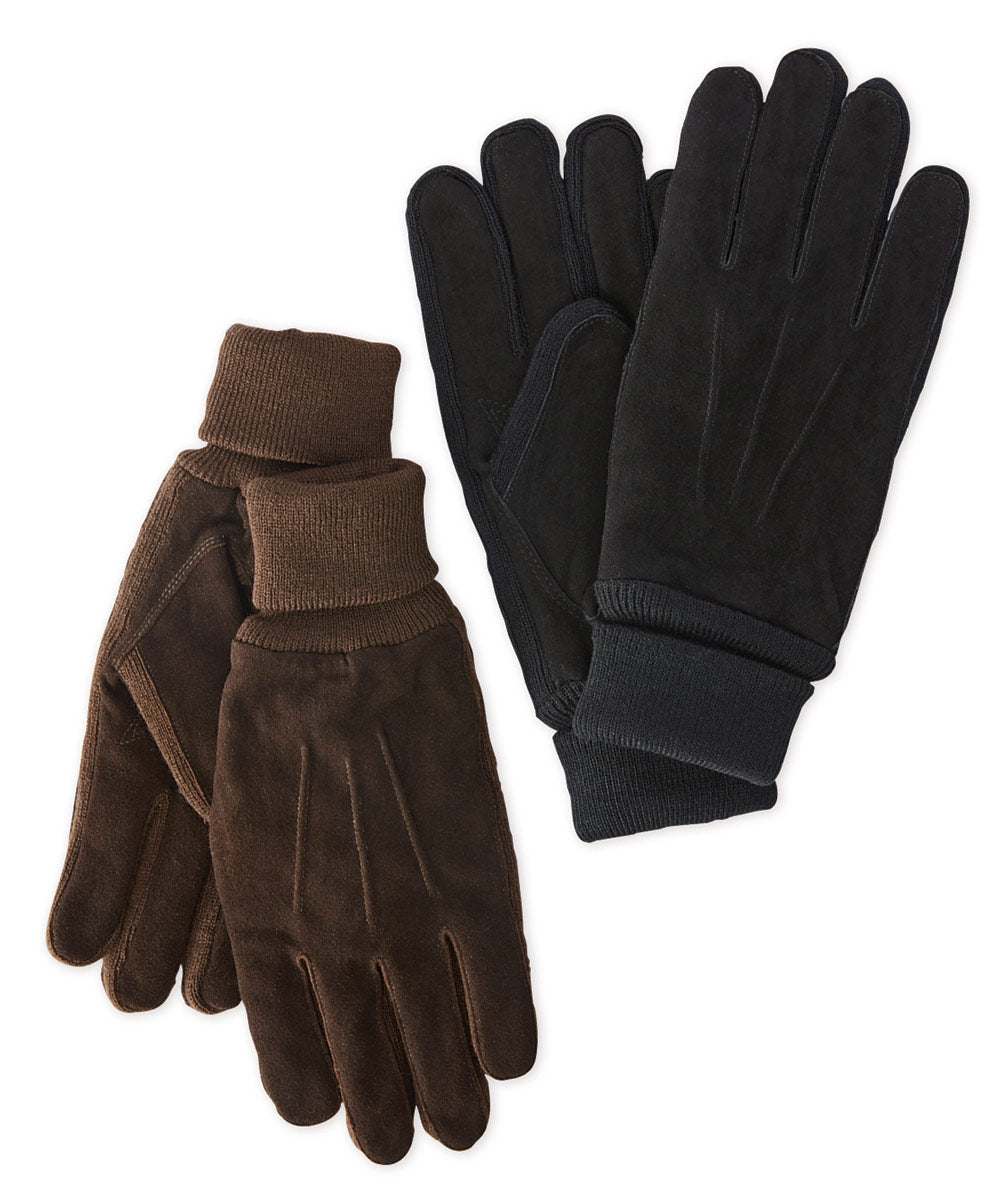 Gloves Int. Deer Suede Leather Gloves, Men's Big & Tall